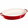 STAUB Cooking 2,3 l czerwone - naczynie żaroodporne do zapiekania ceramiczne