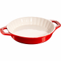 STAUB Cooking 24 cm czerwona - forma do pieczenia tarty ceramiczna