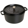 STAUB La Cocotte 8,35 l czarny - garnek żeliwny z pokrywką