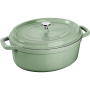 STAUB La Cocotte Oval 4,2 l - garnek żeliwny/brytfanna z pokrywką