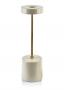 Świecznik metalowy MONDEX ANISHA LIGHT BEŻOWY 35,5 cm
