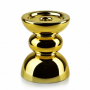 Świecznik szklany MONDEX RITA GOLD 15 cm