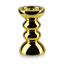 Świecznik szklany MONDEX RITA GOLD 20,5 cm
