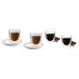 VIALLI DESIGN Amo 4 szt. - szklanki do kawy i herbaty szklane z podwójnymi ściankami