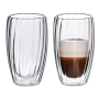 Szklanki do latte termiczne z podwójnymi ściankami PETER STRIPES 450 ml 2 szt.