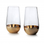 Szklanki do napojów i drinków szklane AFFEK DESIGN MIRELLA GLASS GOLD LONG DRINK 560 ml 2 szt.