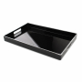 Taca dekoracyjna plastikowa BLANCHE COLOURS CZARNA 40 x 25,6 cm