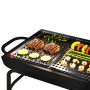 Taca na grilla perforowana stalowa dwustronna BBQ PLATE 46 x 30 cm