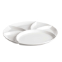 LA PORCELLANA BIANCA Convivio 26 cm - talerz na przekąski dzielony porcelanowy