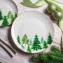 Talerz obiadowy płytki porcelanowy EASY LIFE FESTIVE TREES 27 cm
