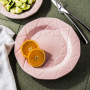 Talerz obiadowy płytki ceramiczny AFFEK DESIGN ADEL PINK RÓŻOWY 24 cm