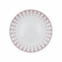 FLORINA Merry 27 cm biały - talerz obiadowy płytki porcelanowy