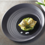 REVOL Bistro And Co okrągły 28 cm czarny – talerz obiadowy płytki porcelanowy