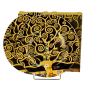 Talerze deserowe porcelanowe DUO ART GALLERY TREE OF LIFE BY GUSTAV KLIMT 19 cm 2 szt. 