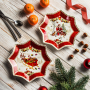 Talerze deserowe porcelanowe EASY LIFE CHRISTMAS MEMORIES 2 szt.