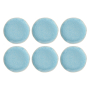 Talerze na sałatkę kamionkowe ROSE TULIPANI CONCERTO FUSE AZZURRO 22 cm 6 szt.