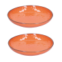 Talerze obiadowe głębokie kamionkowe ROSE TULIPANI CONCERTO ARANCIONE 30 cm 2 szt.