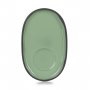 REVOL Caractere Mięta 13,5 x 8,3 cm zielony – talerzyk / spodek porcelanowy