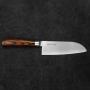 TAMAHAGANE San VG-5 Brown 12 cm - japoński nóż Santoku ze stali nierdzewnej