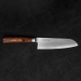 TAMAHAGANE San VG-5 Brown 17,5 cm - japoński nóż Santoku ze stali nierdzewnej