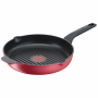 TEFAL Daily Chef Grill 26 cm czerwona - patelnia grillowa nieprzywierająca