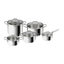 TEFAL Intuition - zestaw 5 garnków ze stali nierdzewnej z pokrywkami