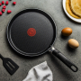 TEFAL Simply Clean 25 cm czarna - patelnia do naleśników tytanowa nieprzywierająca