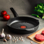 TEFAL Ultimate Grill 26 cm czarna - patelnia grillowa nieprzywierająca