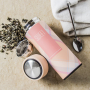 Termos próżniowy do kawy i herbaty stalowy FLASK SWEET RÓŻOWY 0,38 l
