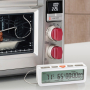 TESCOMA Accura biały - termometr kuchenny do piekarnika z sondą i minutnikiem plastikowy