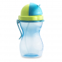 TESCOMA Bambini 0,3 l niebieska - butelka dla dzieci plastikowa ze słomką