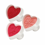 TESCOMA Delicia Hearts 3 szt. białe - foremki / wykrawacze do ciastek plastikowe