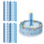 TESCOMA Delicia Kids Kropki 12 szt. niebieskie - świeczki urodzinowe na tort dla dzieci
