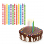 TESCOMA Delicia Kids Paski 12 szt. wielokolorowe - świeczki urodzinowe na tort dla dzieci