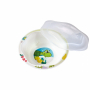 TESCOMA Dino 16 cm biała - miska / salaterka dla dzieci plastikowa z pokrywką