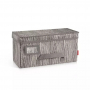 TESCOMA Fancy Home 40 x 18 cm brązowe - pudełko do przechowywania materiałowe z pokrywką