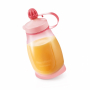 TESCOMA Papu Papi 0,2 l różowa - butelka dla dzieci plastikowa z łyżeczką