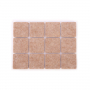 TESCOMA Presto Square 2,5 x 2,5 cm 24 szt. szare - podkładki pod meble samoprzylepne filcowe