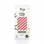 THE CHEEKY PANDA Bamboo Paper Straws 250 szt. biało-czerwone - słomki do napojów i drinków z papieru bambusowego