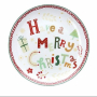 TOGNANA Panettone Platter 30 cm - talerz świąteczny do serwowania przekąsek porcelanowy