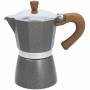 TOGNANA Stone & Wood Style na 6 filiżanek espresso (6 tz) - kawiarka aluminiowa ciśnieniowa