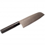 TOJIRO Zen Black 16,5 cm - nóż japoński Santoku ze stali nierdzewnej