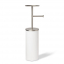 UMBRA Portaloo biały - stojak na papier toaletowy stalowy