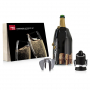 VACU VIN Champagne Set 3 el. czarny - korek do szampana plastikowy z akcesoriami