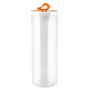 VIALLI DESIGN Livio pomarańczowy 1,8 l - pojemnik na produkty sypkie plastikowy z pokrywką
