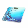 MESKO Daltin 30 x 30 cm niebieska - waga łazienkowa elektroniczna szklana