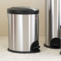 WESCO Tretmulleimer 107 20 l - kosz na śmieci ze stali nierdzewnej z pedałem