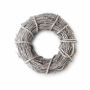 Wieniec świąteczny wiklinowy WREATH BIAŁY 30 cm