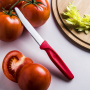WUSTHOF Colour 10 cm czerwony - nóż do pomidorów ze stali nierdzewnej