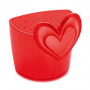 KOZIOL Love czerwony - zaparzacz do herbaty silikonowy